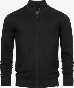 Indicode Jeans Vesten Gebreid Vest Lau Heren Zwart