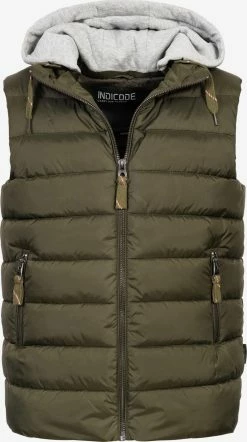 Indicode Jeans Bodywarmers Bodywarmer Heren Kaki
