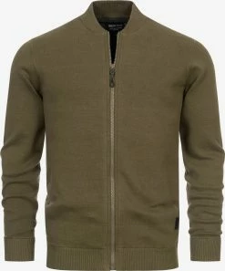 Indicode Jeans Vesten Gebreid Vest Marwan Heren Groen