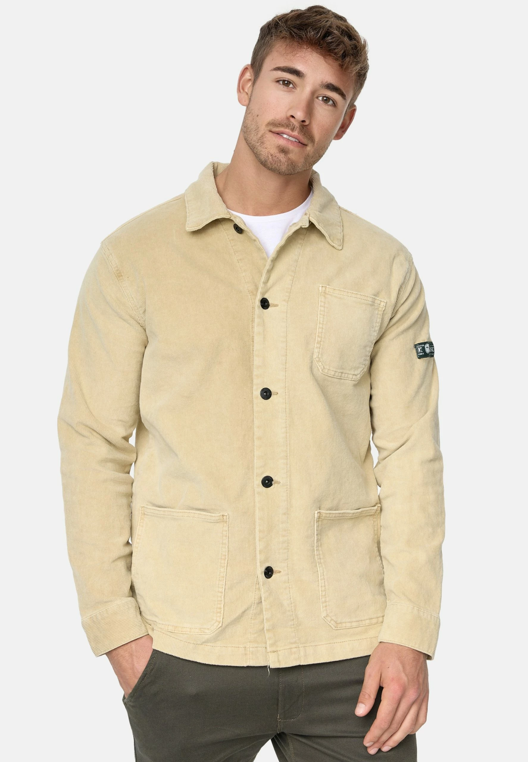 Indicode Jeans Tussenjassen Regular Fit Tussenjas Castiel Heren Beige - Afbeelding 2