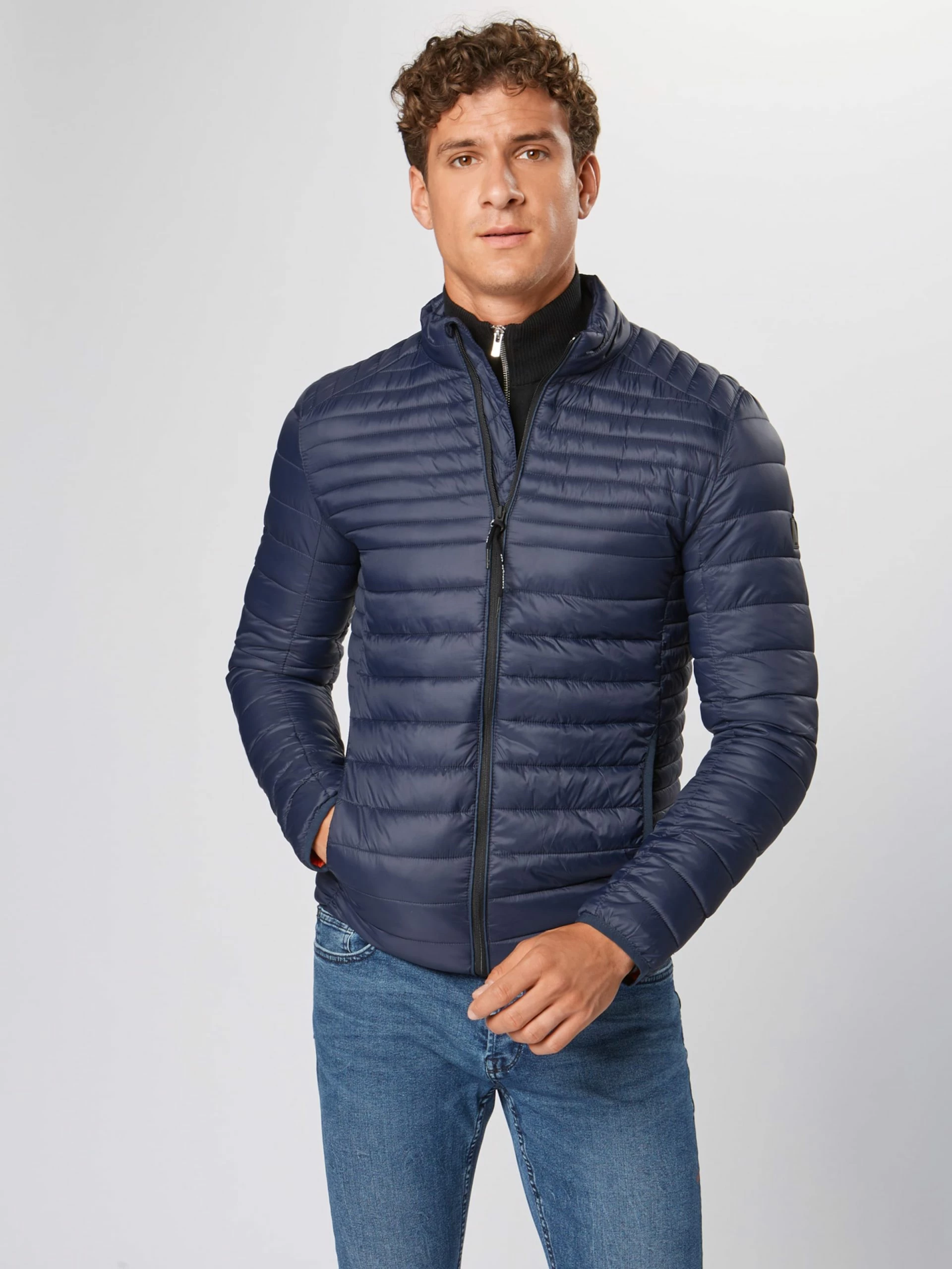Indicode Jeans Tussenjassen Regular Fit Tussenjas Amare Heren Navy - Afbeelding 3