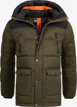 Indicode Jeans Winterjassen Winterjas Krem Heren Kaki