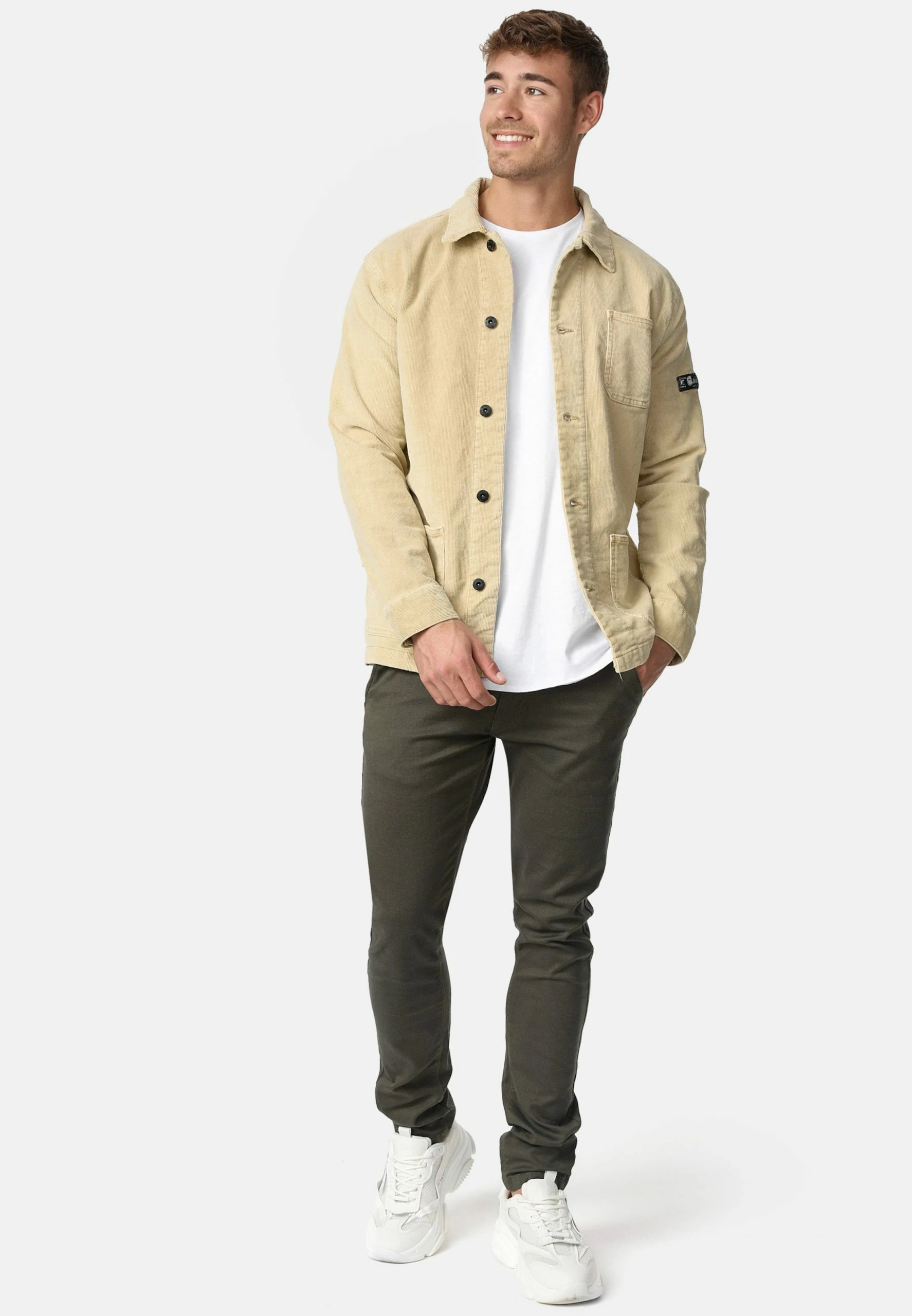 Indicode Jeans Tussenjassen Regular Fit Tussenjas Castiel Heren Beige - Afbeelding 4