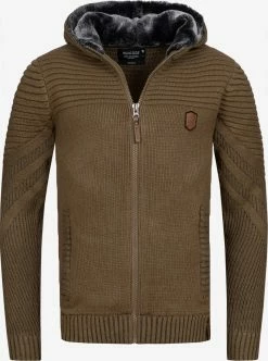 Indicode Jeans Vesten Gebreid Vest Lothian Heren Bruin