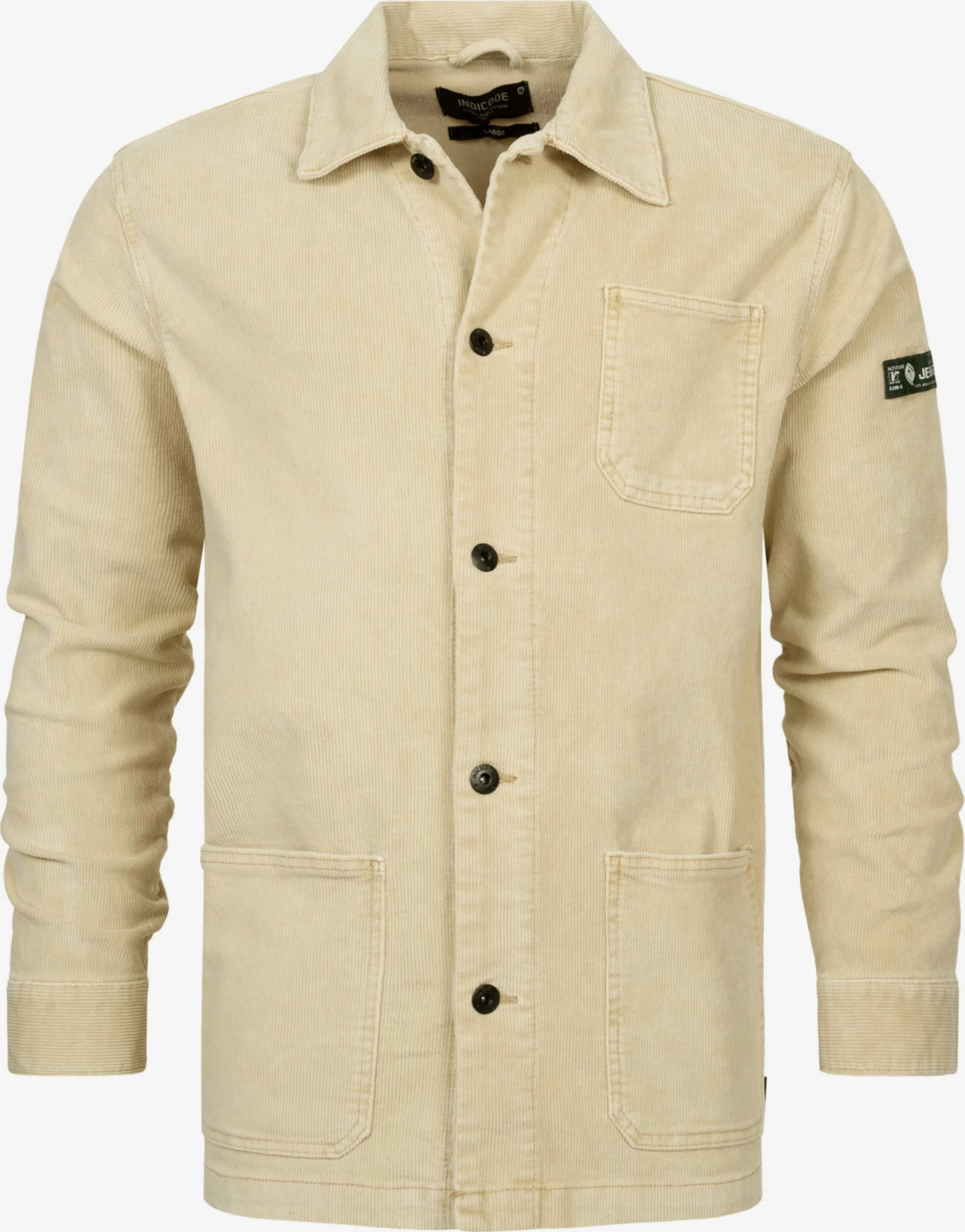 Indicode Jeans Tussenjassen Regular Fit Tussenjas Castiel Heren Beige