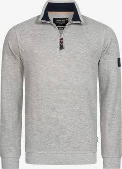 Indicode Jeans Coltruien Trui Dickson Heren Grijs Gemêleerd