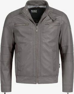 Indicode Jeans Leren Jassen Tussenjas Germo Heren Basaltgrijs