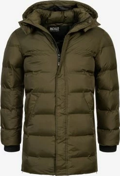 Indicode Jeans Parkas Winterparka Heren Kaki