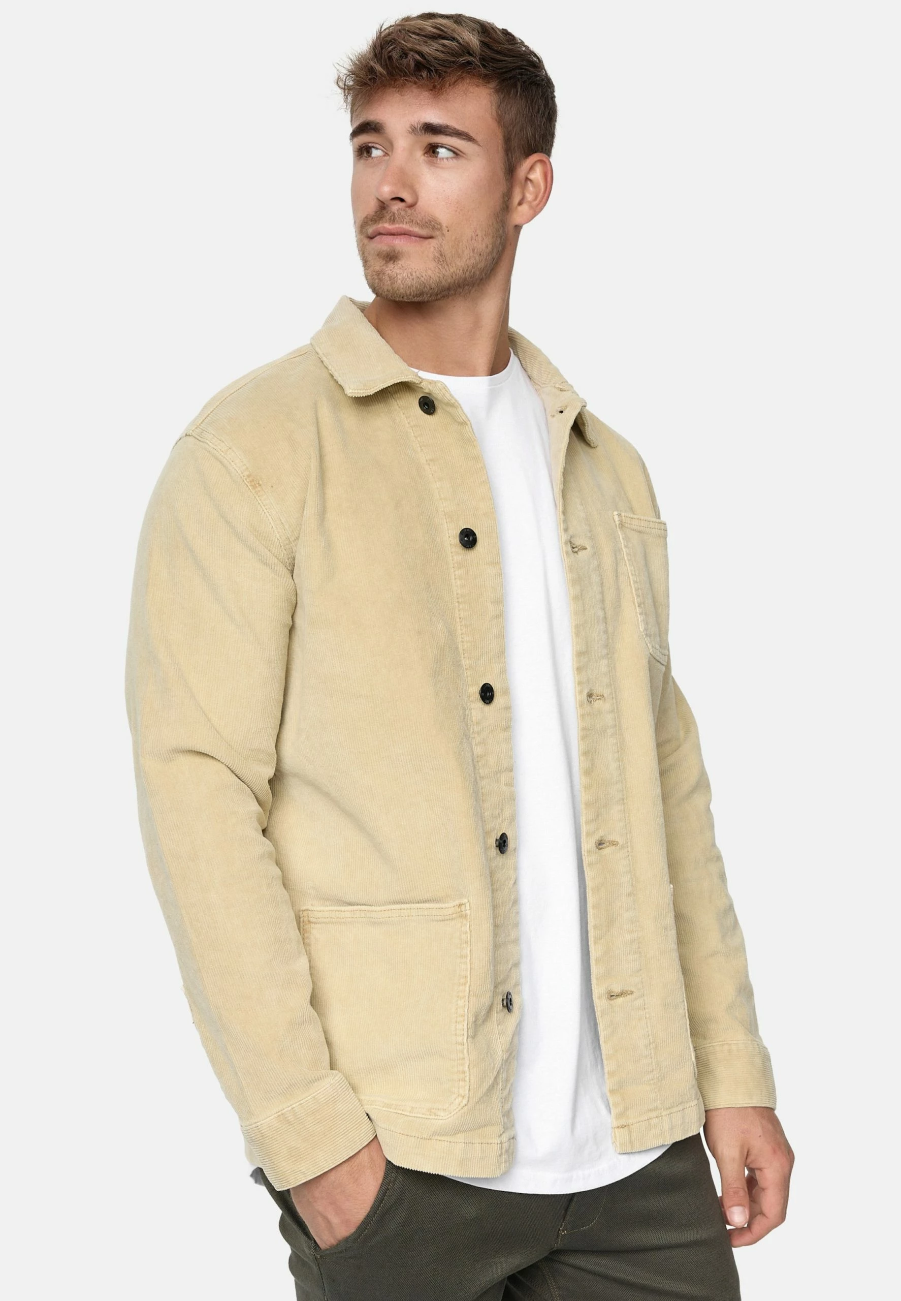 Indicode Jeans Tussenjassen Regular Fit Tussenjas Castiel Heren Beige - Afbeelding 5