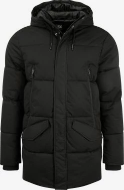 Indicode Jeans Parkas Winterparka Cavert Heren Zwart
