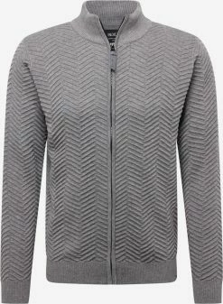 Indicode Jeans Vesten Gebreid Vest Huber Heren Grijs