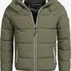 Indicode Jeans Winterjassen Winterjas Marlon Heren Olijfgroen