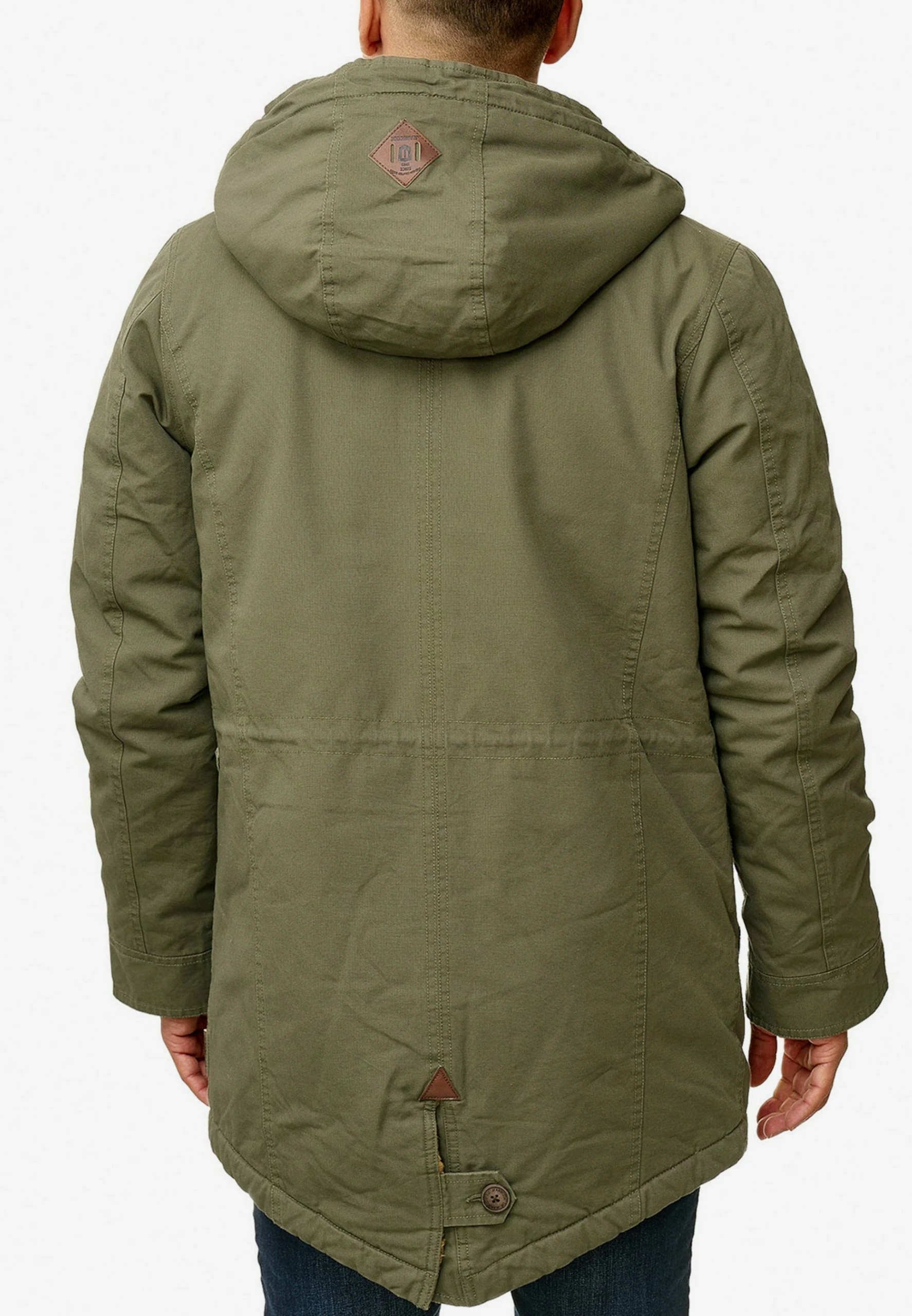 Indicode Jeans Parkas Winterparka Barge Heren Kaki - Afbeelding 6