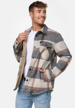 Indicode Jeans Tussenjassen Tussenjas Spin Heren Grijs