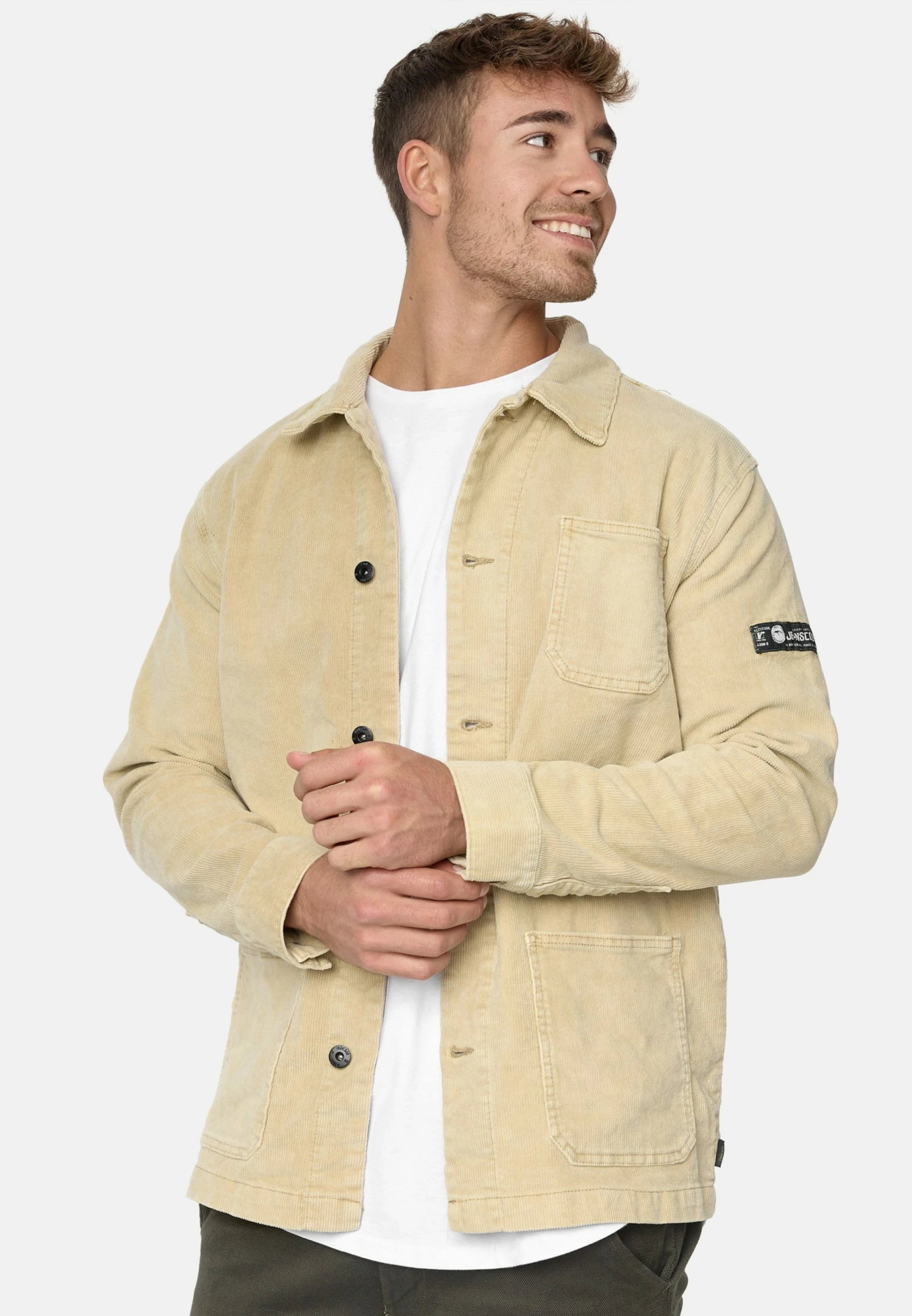 Indicode Jeans Tussenjassen Regular Fit Tussenjas Castiel Heren Beige - Afbeelding 3