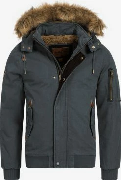Indicode Jeans Winterjassen Winterjas Pennington Heren Donkergrijs
