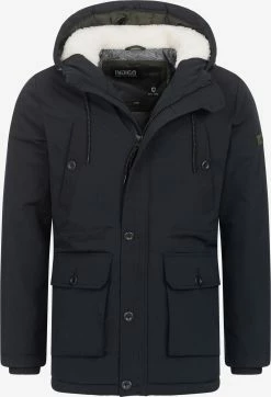 Indicode Jeans Winterjassen Winterjas West Heren Zwart