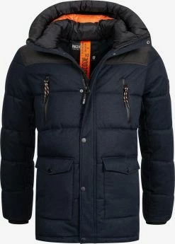 Indicode Jeans Winterjassen Winterjas Krem Heren Navy