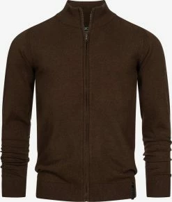 Indicode Jeans Vesten Gebreid Vest Lau Heren Donkerbruin